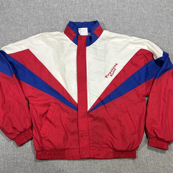 Firestone Racing Other - Vintage Firestone Racing Windbreaker Jacket Size Large F1 Formula 1 Zip 90s